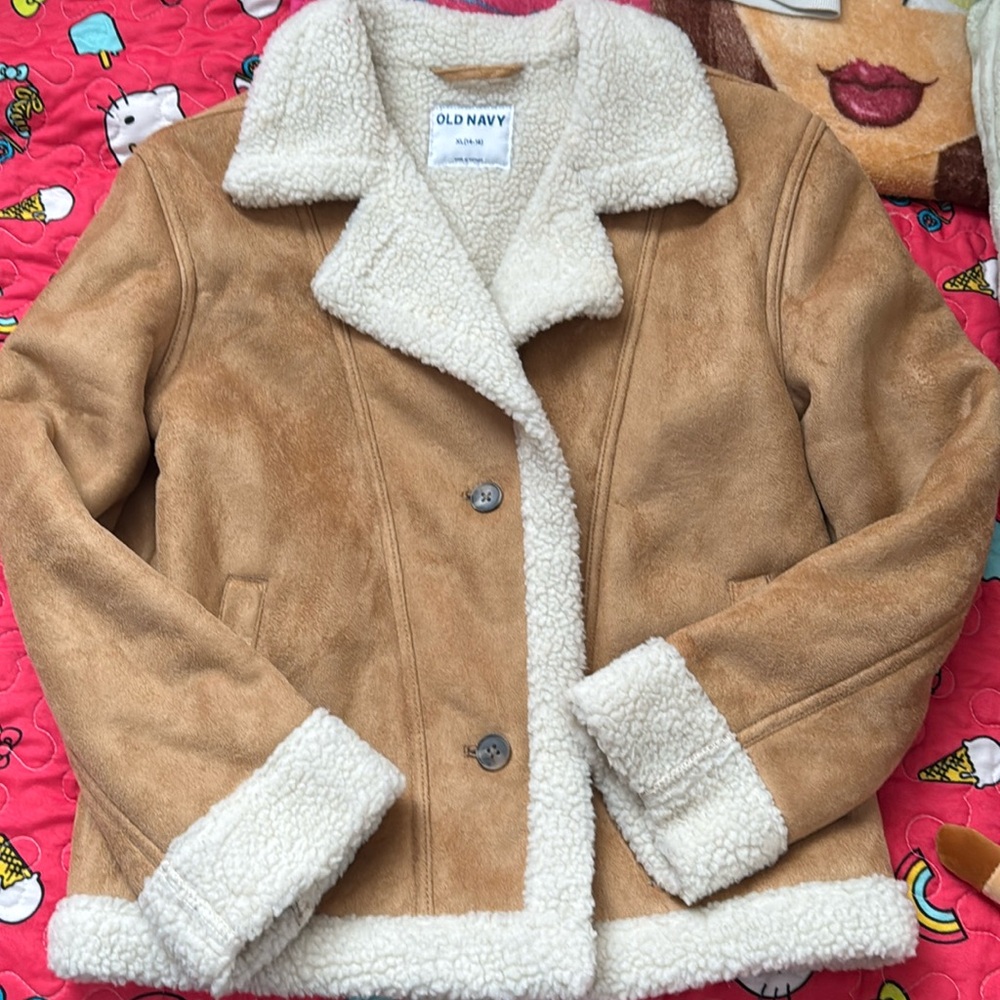 Old navy suade Sherpa jacket